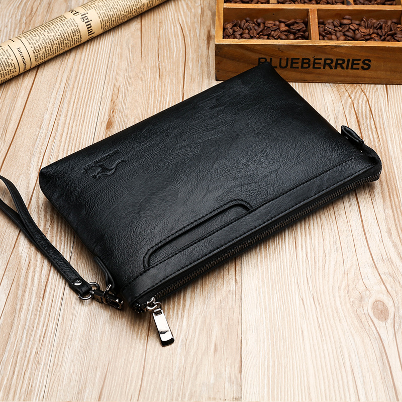 Leather Wallet Men - Brand Design Men Envelope Clutch Bag