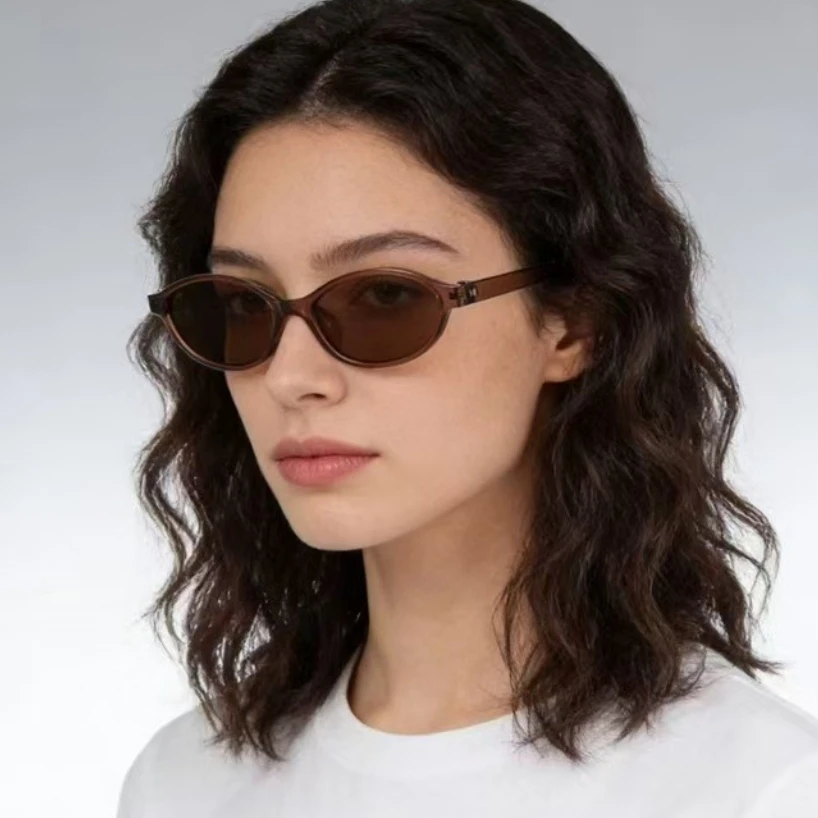 Small Oval Sunglasses Women Vi - Sunglasses Uv400 评论和价格