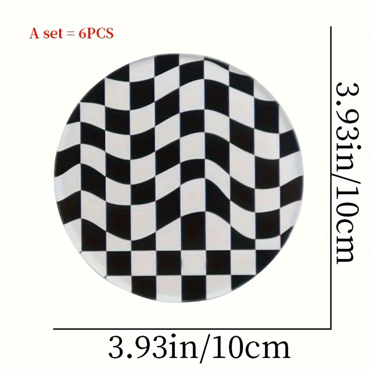 6 Pieces - Wooden Coasters, An - Marble Coaster Set 评论和价格