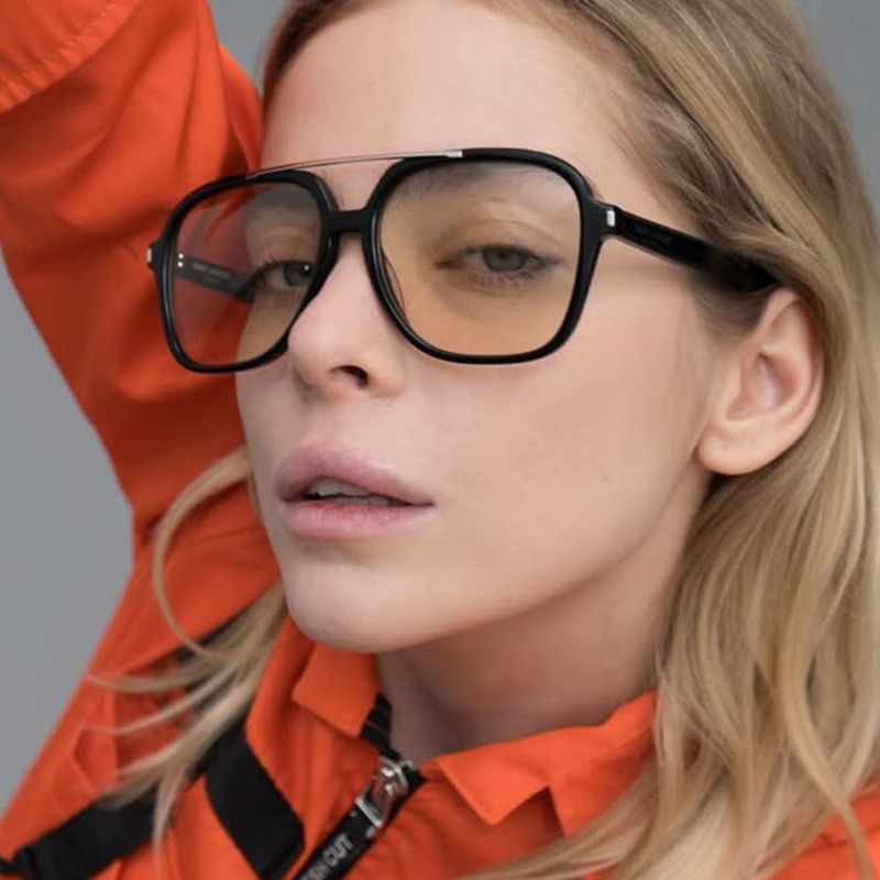 New Double Bridge Pilot Sungla - Designer Sunglasses 评论和价格