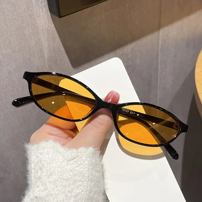 New Retro Small Oval Sunglasse - Designer Sunglasses 评论和价格