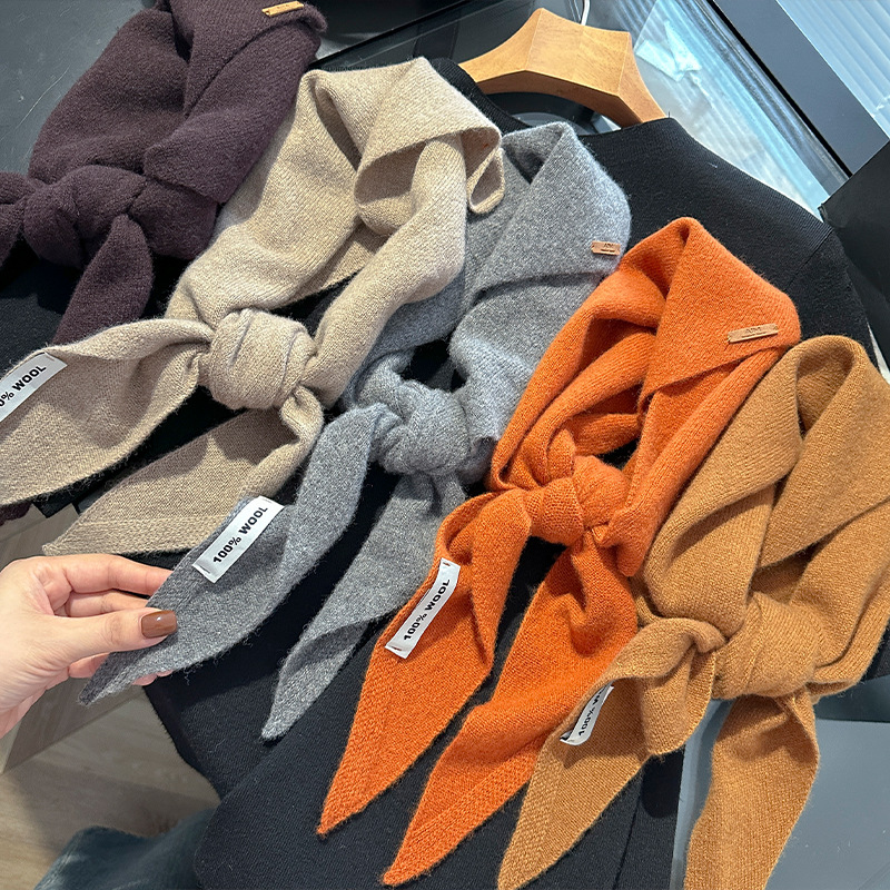 Knitted Scarf Women 100% Wool  - Cashmere Scarf 评论和价格
