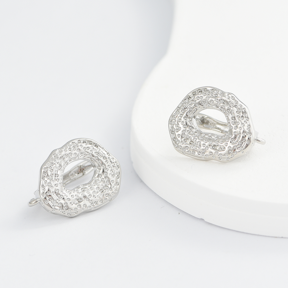 1 Pair Big Size18K Gold Plated - Gold Plated Jewelry 评论和价格