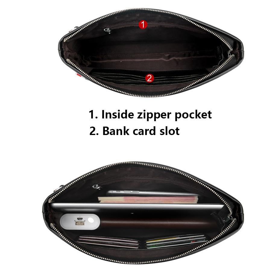 Luxury Brand Business Men Wall - Leather Wallet Men 评论和价格