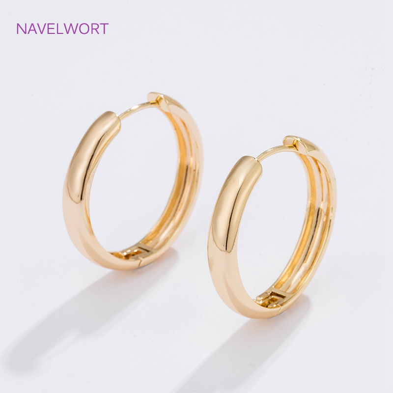 6 Sizes Gold Plated Circle Hoo - Gold Plated Jewelry 评论和价格