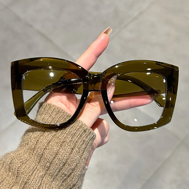 New Fashionable Square Eyeglas - Sunglasses Uv400 评论和价格