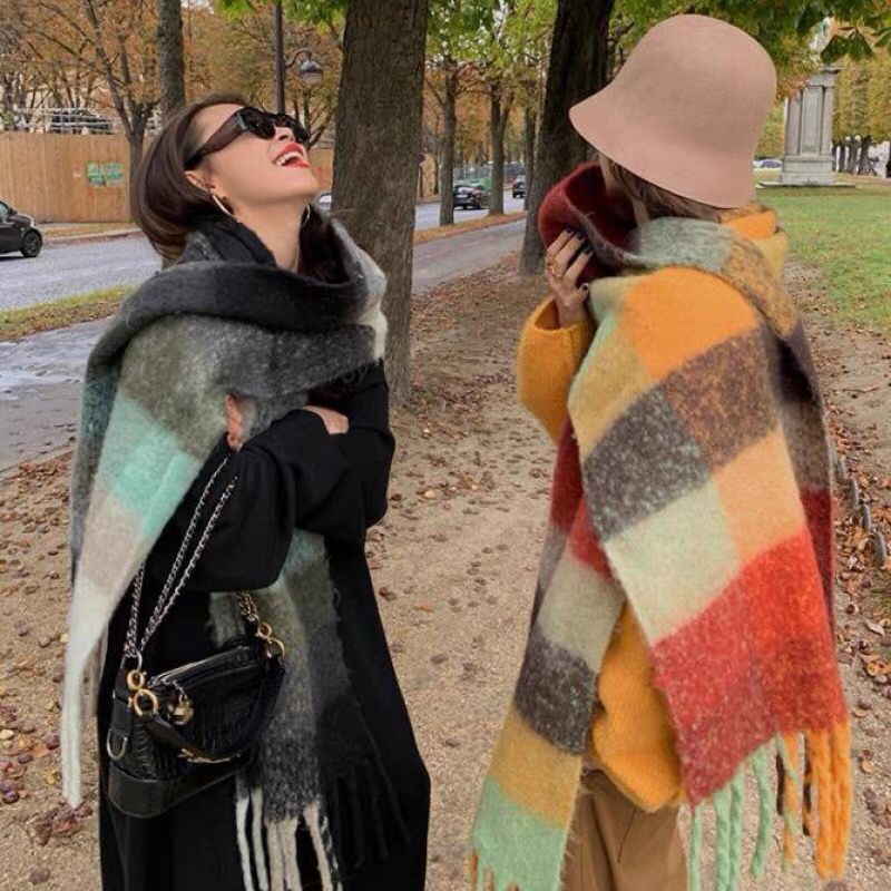 NEW Luxury Winter Thick Warm S - Cashmere Scarf 评论和价格