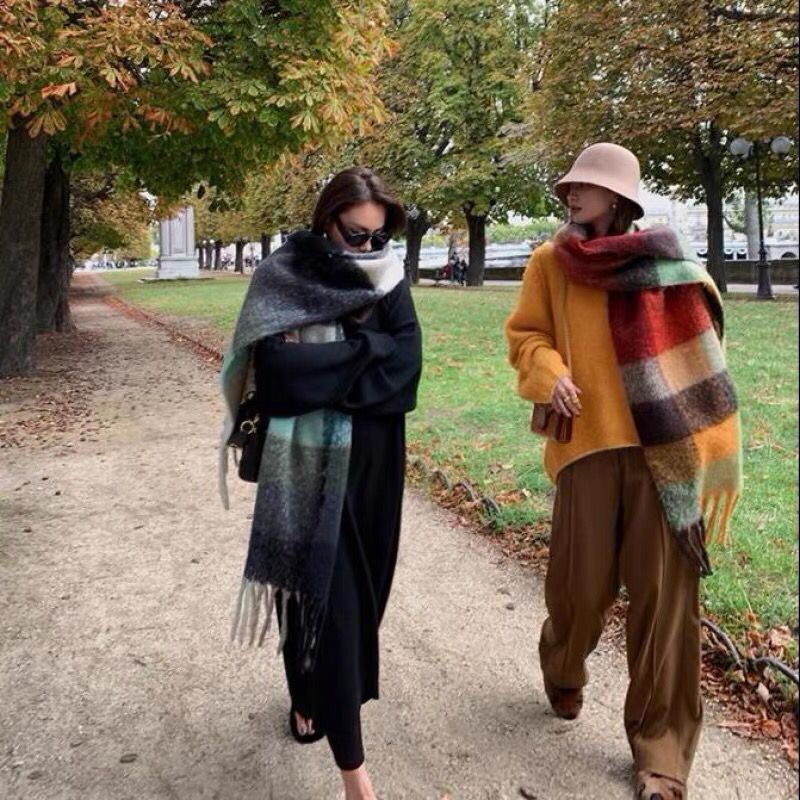 NEW Luxury Winter Thick Warm S - Cashmere Scarf 评论和价格