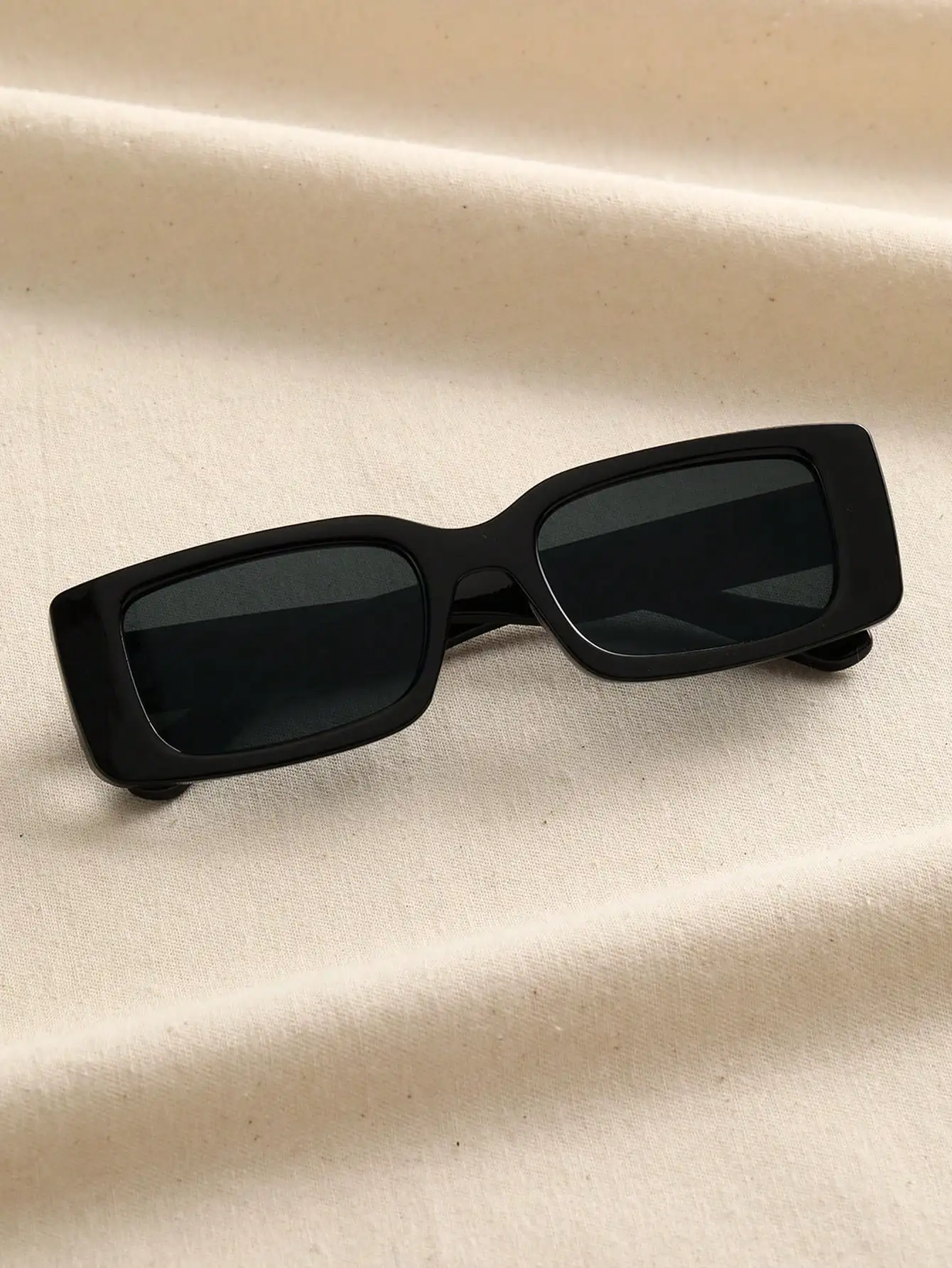 1 PCs Unisex Black Plastic Squ - Sunglasses Uv400 评论和价格