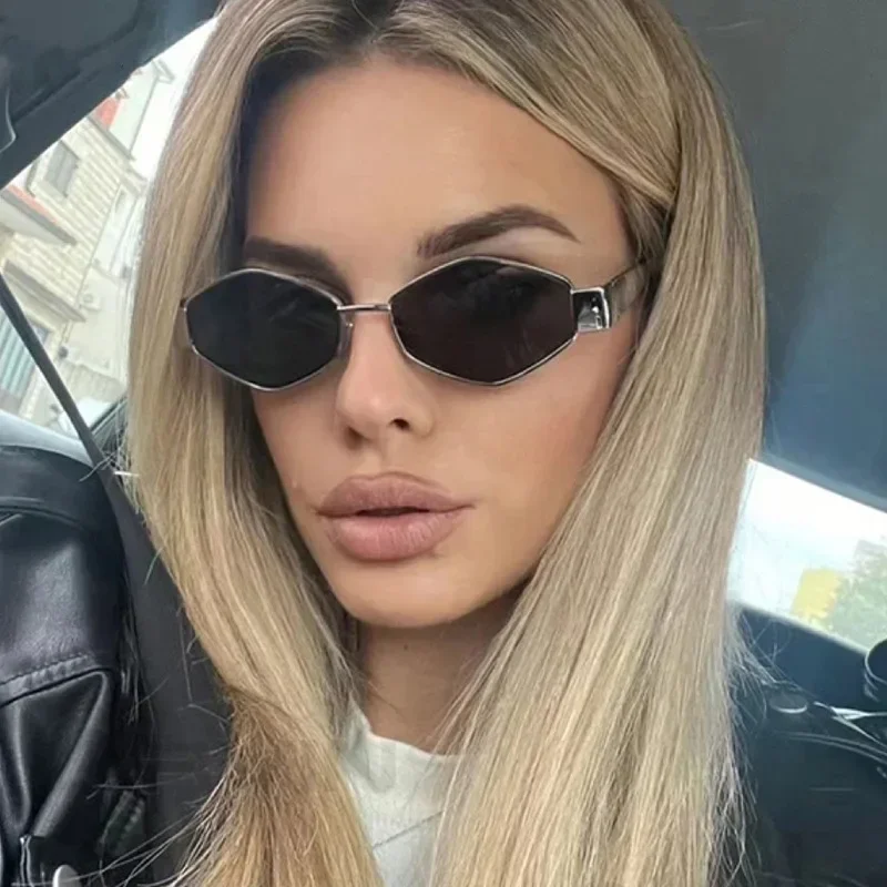 Fashion Polygonal Women Sungla - Sunglasses Uv400 评论和价格