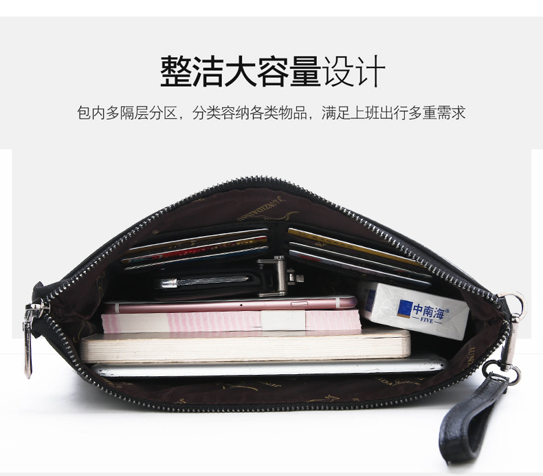 Brand Design Men Envelope Clut - Leather Wallet Men 评论和价格