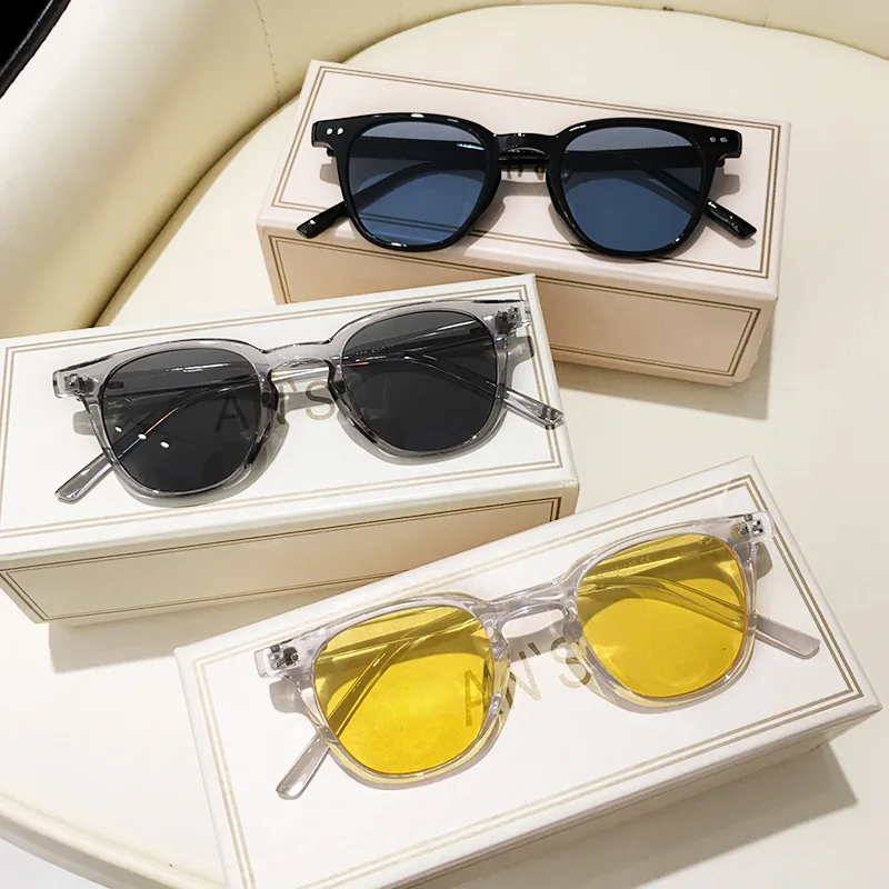 Vintage Square Grey Sunglasses - Sunglasses Uv400 评论和价格