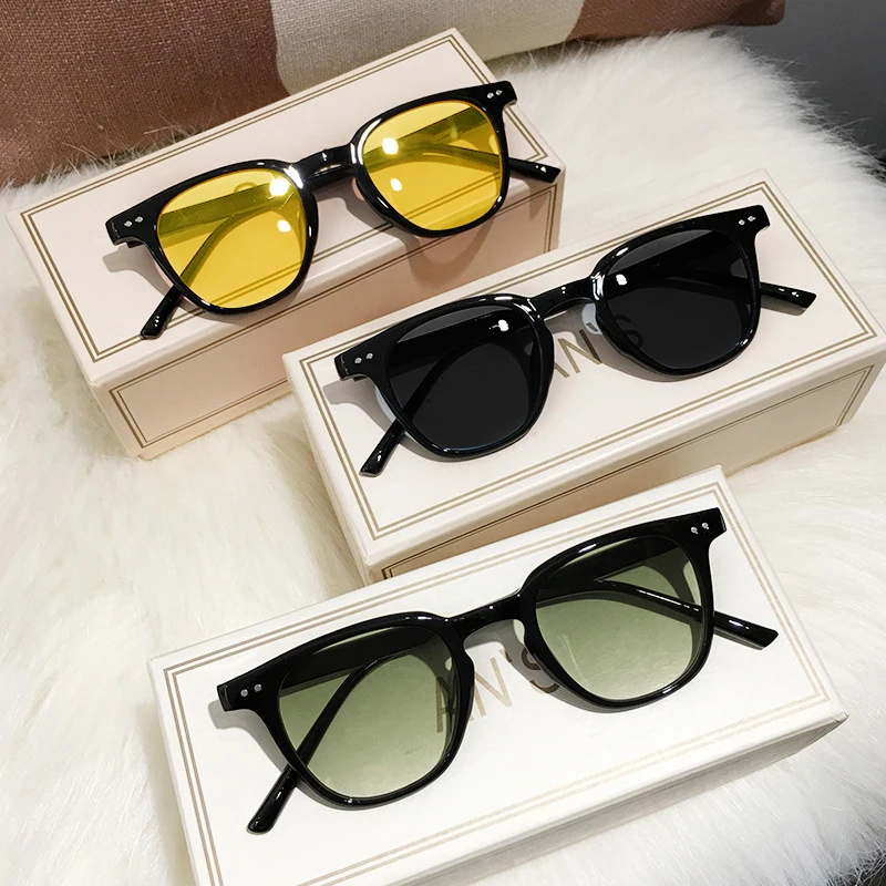 Vintage Square Grey Sunglasses - Sunglasses Uv400 评论和价格