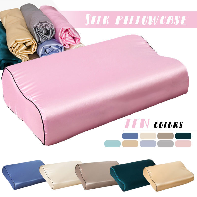 Imitation Silk Satin Latex Pil - Silk Pillowcase 评论和价格